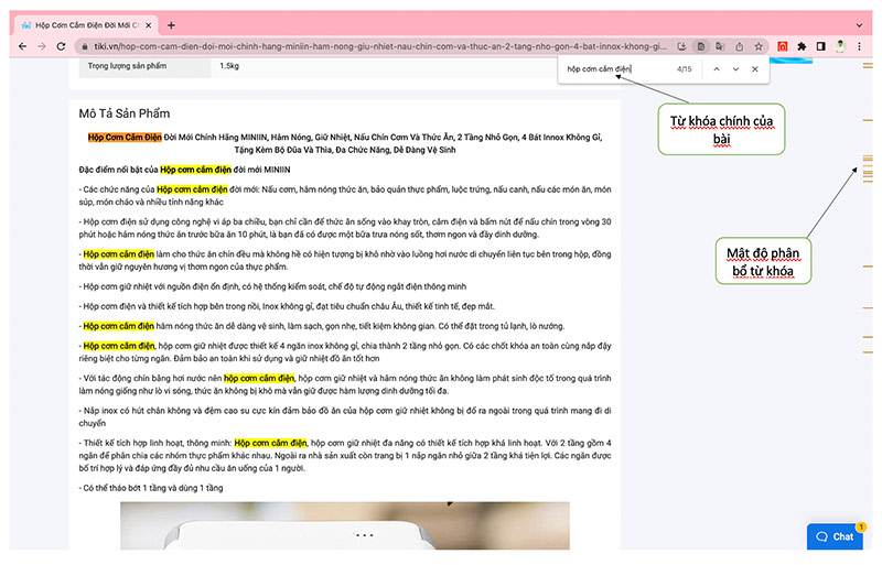 Mat do phan bo tu khoa DigiMind